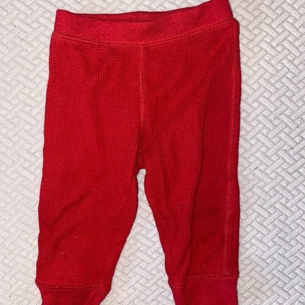 6-12 month Primary baby waffle pant thermal